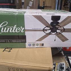Hunter
Barrel 52 in. Indoor/Outdoor Matte Black Ceiling Fan Included For Patios or Bedrooms