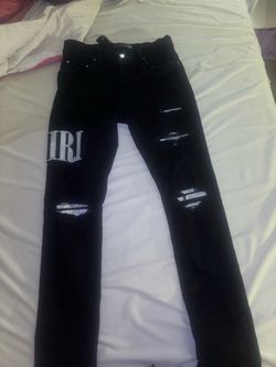 Amiri Jeans Blue And Black