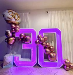 Number Marquee Decorations For Sale