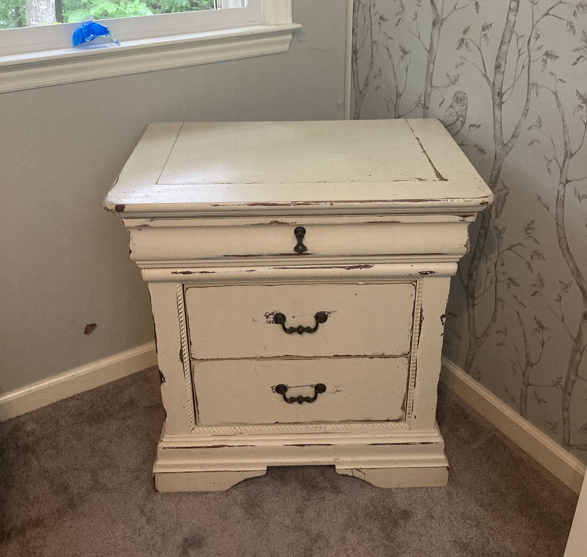 Vintage Style Bedside Table - $50 (Durham)