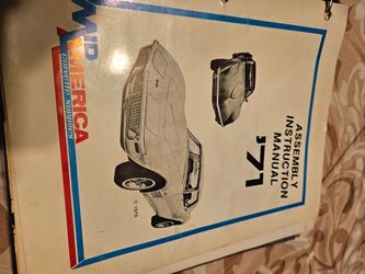 Original Corvette assembly instruction manual 71 Corvette