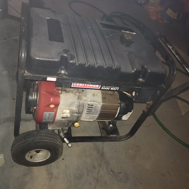 Craftsman 6000 watt generator 11HP overhead valve engine