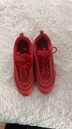 Red leather Air Max