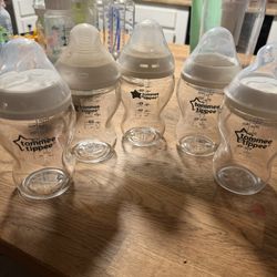 5 glass tommee tippee bottles