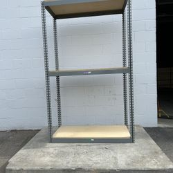 3 Tier Heavy Duty Boltless American Made Storage Rack Shelving 4 ft W x 2 ft D Stock Supply Shelves Delivery Available