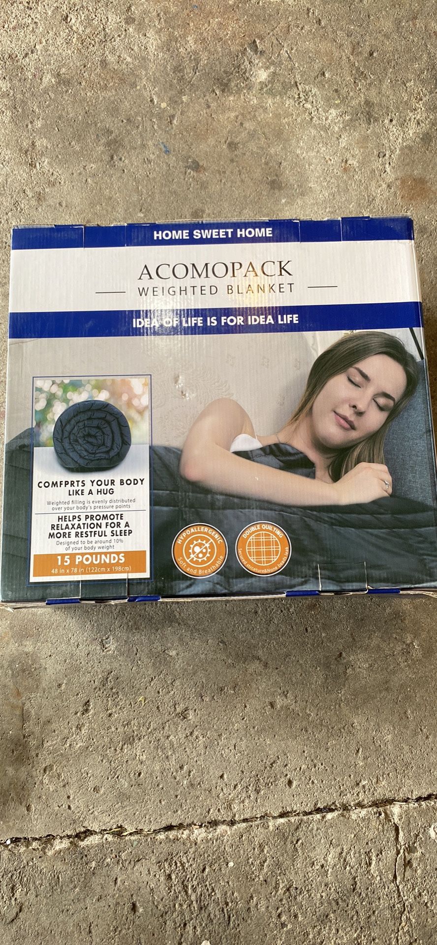 Acomopack Weighted comfort Blanket 15lbs