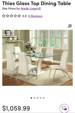 Glass Top Dining Room Table