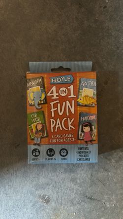 HOYLE 4 in 1 FUN PACK 4 CARD GAMES  FUN FOR AGES 3+