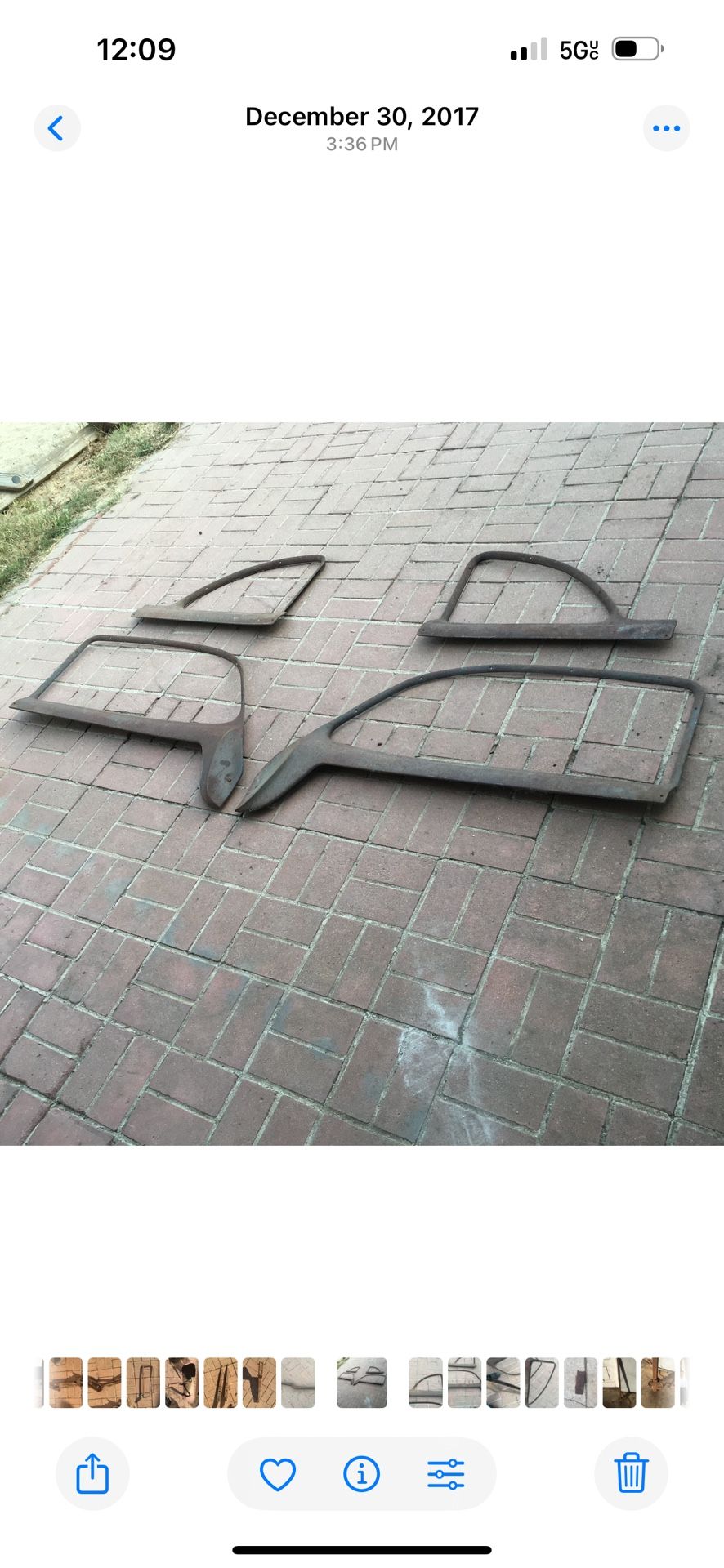 1949 50 Olds Coupe Window Trim