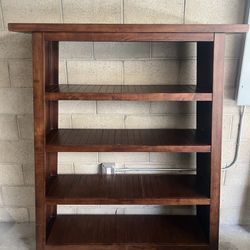 Tao Antique Teak Wood 4 Shelve Bookcase  