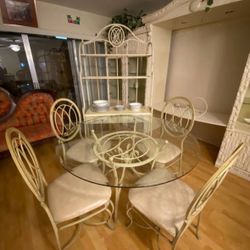 Breakfast Dining Table Set w/ China Rack - (Greenacres)