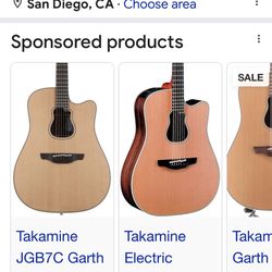 Takamine GB7C Garth Brooks Model - USED - 2 Top Pickups