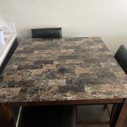 Table and 3 Chairs