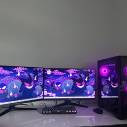 Gaming Pc With Asus Monitor Included.  Don’t Stress On The Price —>   (PRICE NEGOTIABLE IF DMed)