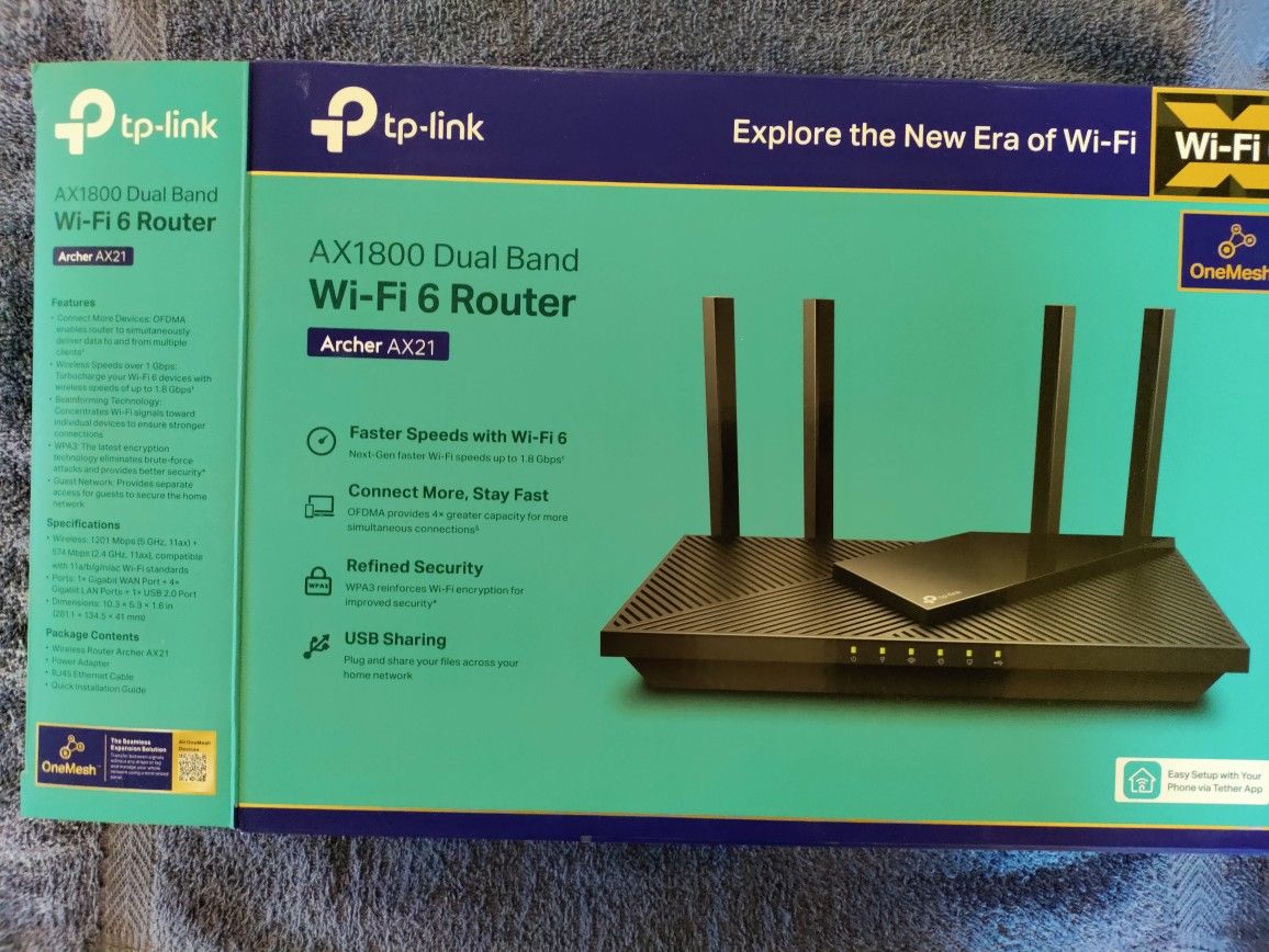 TP Link Dual-Band Wi-Fi 6 Router