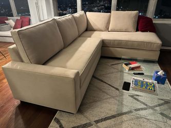 Brand New Dream Sofa Alton Panel Sectional, Performance Velvet
