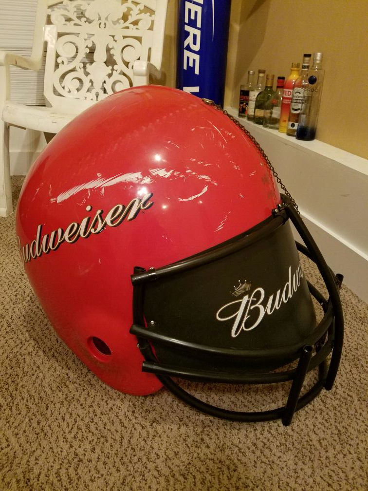Budweiser helmet huge..has scratches but looks cool 50$ o.b.o