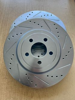 Charger Challenger RT V8 5.7L Drill Slot Rotors Ceramic Pads