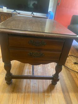 Antique end table