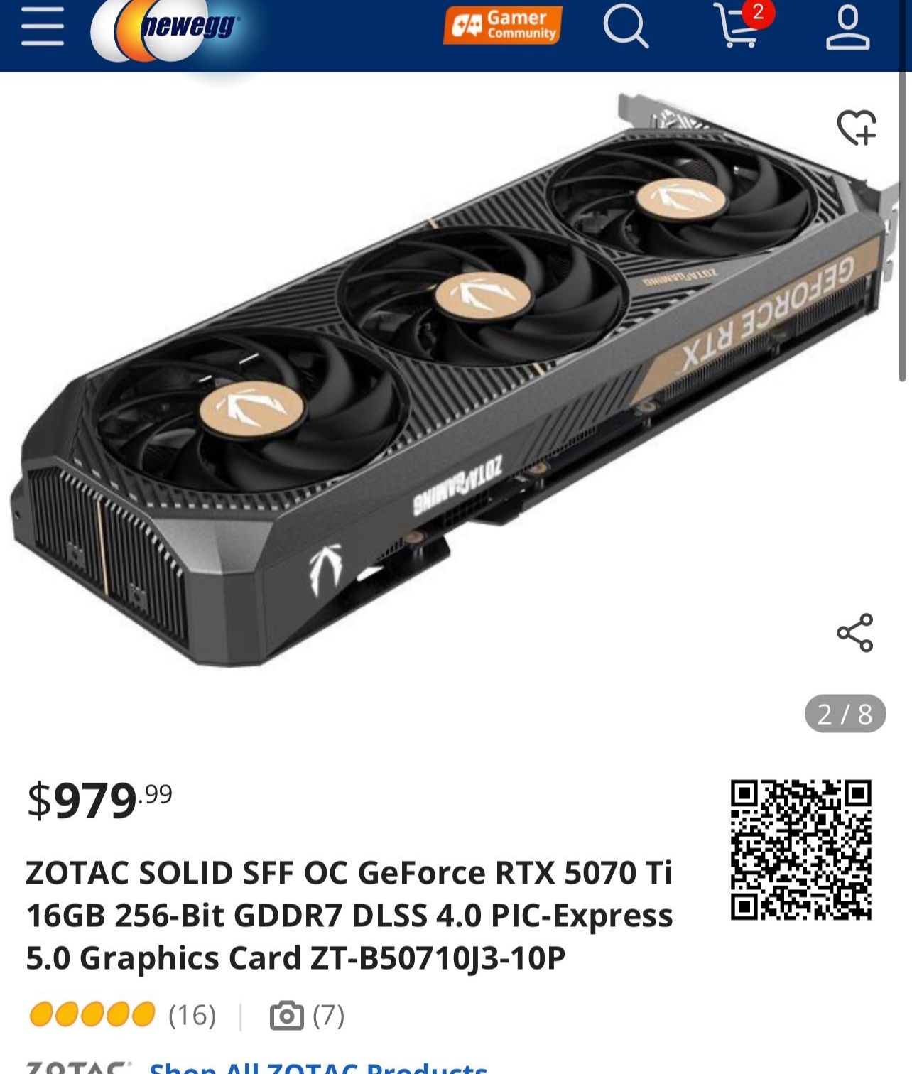 Brand New Nvidia RTX 5070ti 16gb 