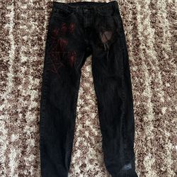 Custom Made Spyderman Levi Jeans