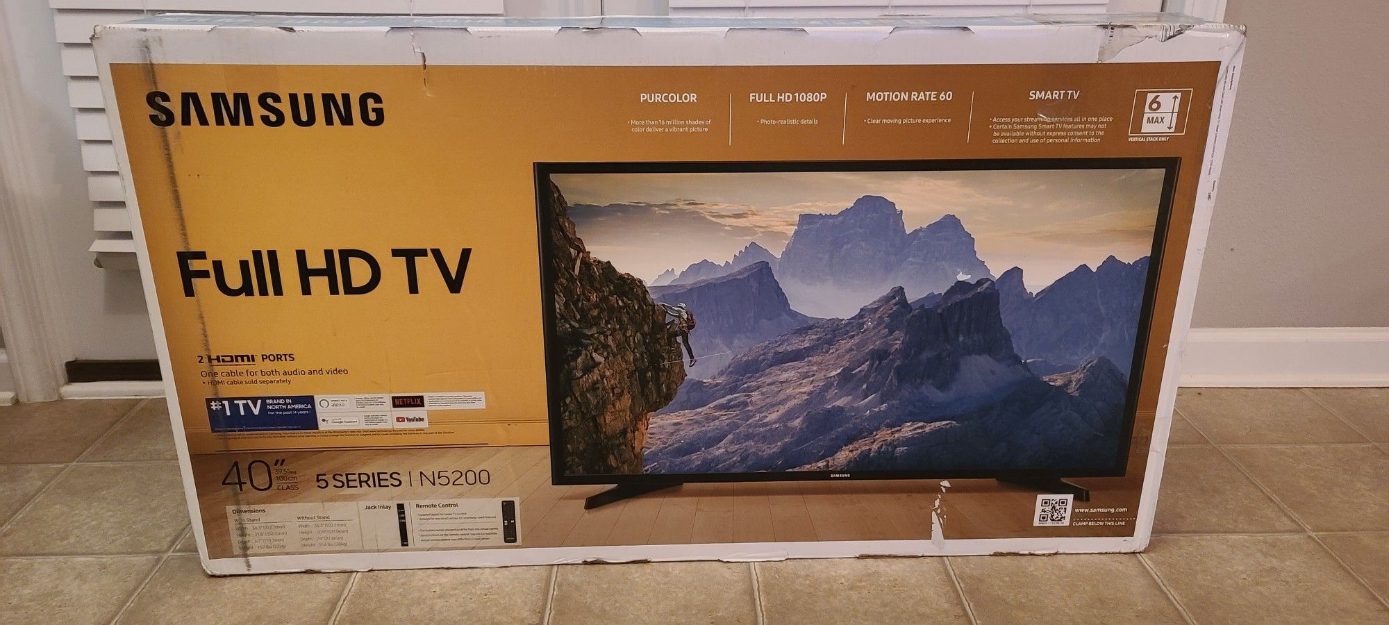 SAMSUNG 40" LED FULL HD SMART TV 1080p