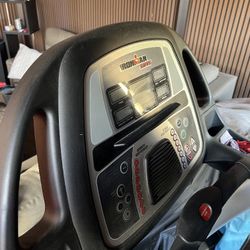 Iron Man treadmill, large deck. And nautilus gym