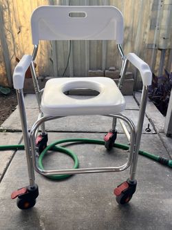 Nova Medical Shower Chair And Commode With Locking Wheels