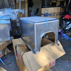 Cat Litter Box Stainless Steel. 