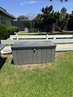 Life Time Large Deck Box 59”wide 28”deep 27”tall