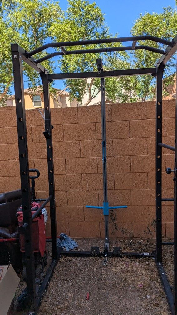 Squat Rack With Pulley System