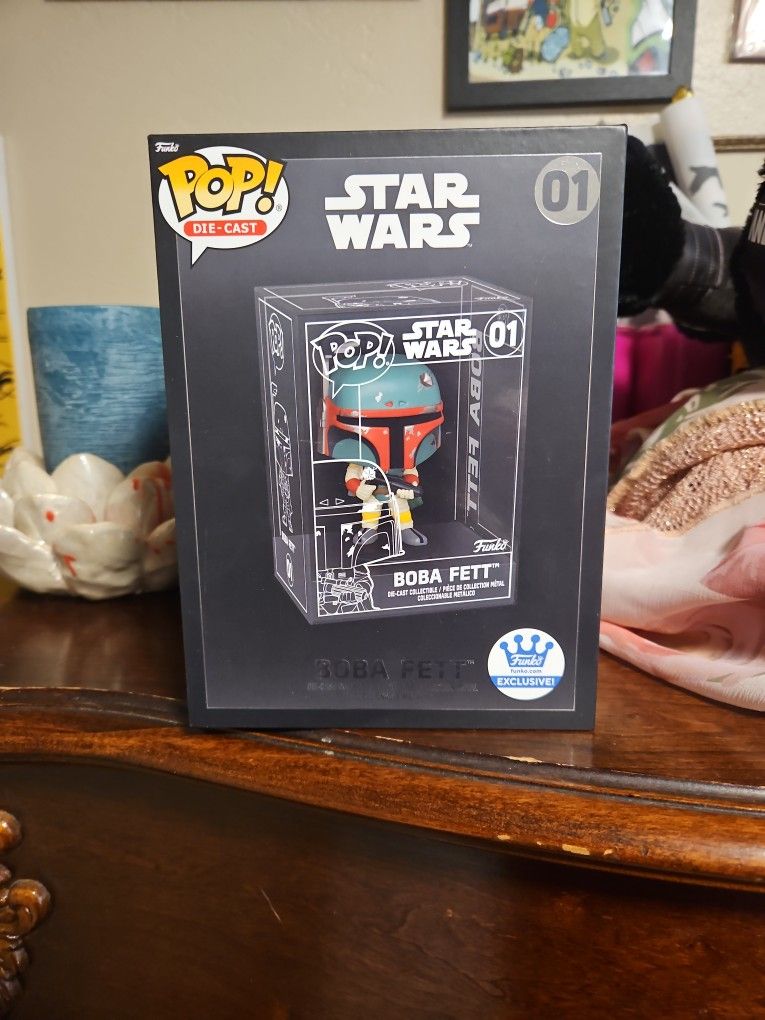 Star Wars BOBA FETT FUNKO Die Cast Brand New