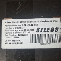 Siless Hybrid 200 Mil Car Sound Deadening Mat