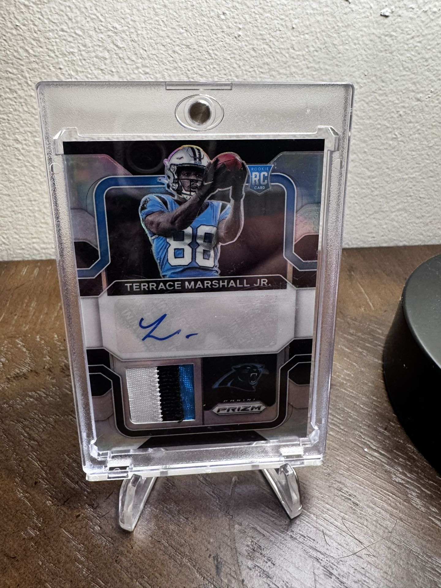 TERRACE MARSHALL JR 2021 PANINI PRIZM SILVER RPA ROOKIE PATCH AUTO RC #D 80/99