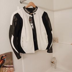 Sedici Leather Motorcycle Jacket Small