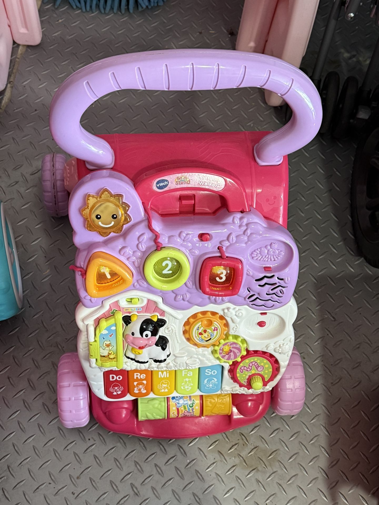 VTech Sit-to-Stand Learning Walker – Pink/Purple