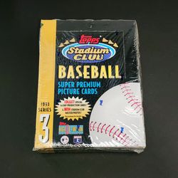1993 Topps Stadium Club Series 3 Baseball Factory Sealed Box, 24 ct. unopened packs - Taking Offers