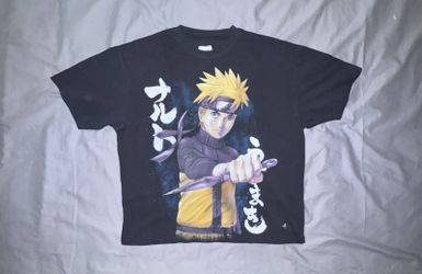 YOUNGLA Naruto Shippuden 4319 Artwork Tee Shirt Mens Medium Uzumaki Anime Black