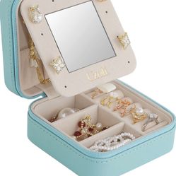 Travel Jewelry Case for Women, Small Travel Jewelry Boxes, Travel Jewelry Organizer for Rings Earrings