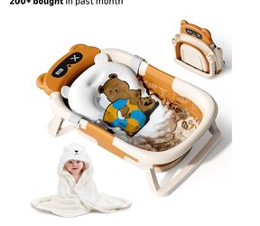 Baby Bathtub for Newborn to Toddler (0-18 Months)
