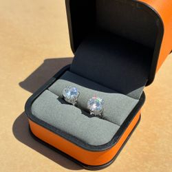 2CT Moissanite Earrings 