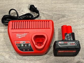 Milwaukee m12 4.0 battery and charger $55 firm pick up only