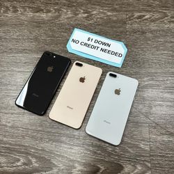 Apple Iphone 8 Plus Unlocked - PAYMENTS AVAILABLE LOW AS $1 DOWN - NO CREDIT NEEDED