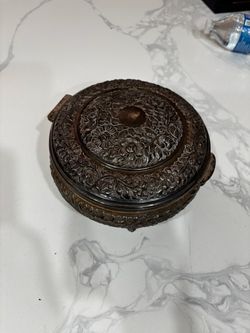 Antique Silver Repousse(Jewelry Container)