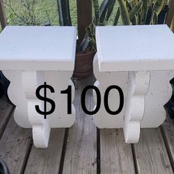 Cement End Tables 