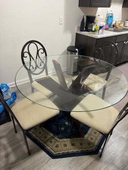 Dining Table Set with Chairs – Clean & Sturdy – OBO