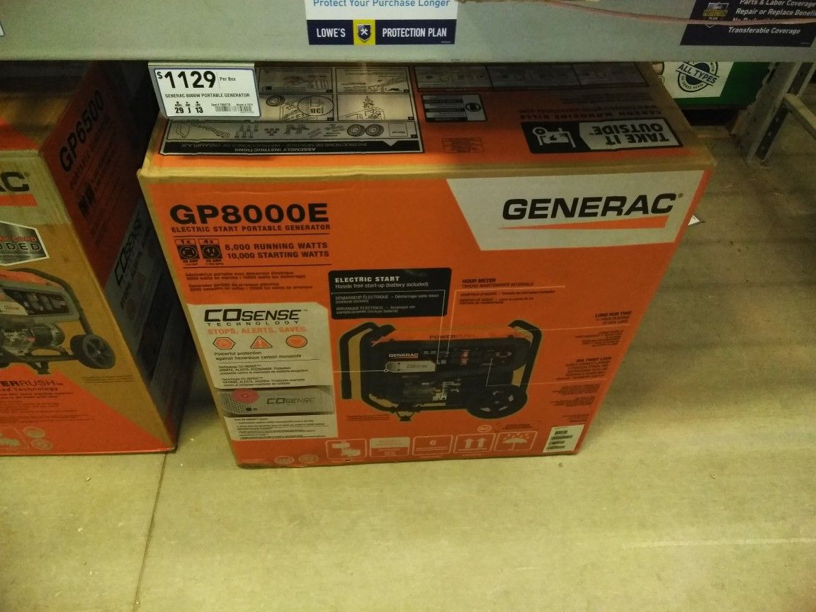 Generac Gp8000E  Generator 