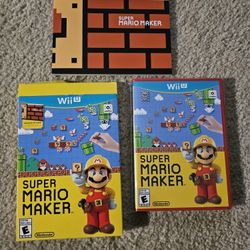 Super Mario Maker w/book - Like New - WiiU
