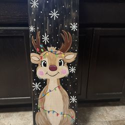 Reindeer Outdoor Or Indoor Sign 