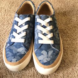 Denim Sneaker/size 7 1/2 New 